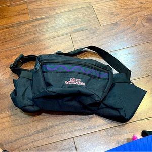 High Mountain Black Fanny Pack for Travel Vacation Hike